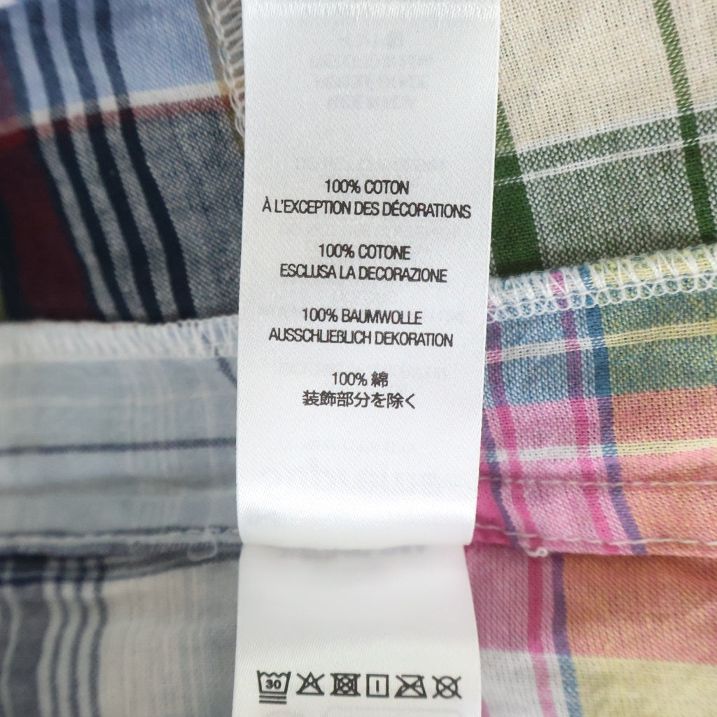 SUPREME(シュプリーム) 25SS ×GOODENOUGH Patchwork S/S Shirt グッドイナフ パッチワーク ショートスリーブ チェックシャツ マルチカラー