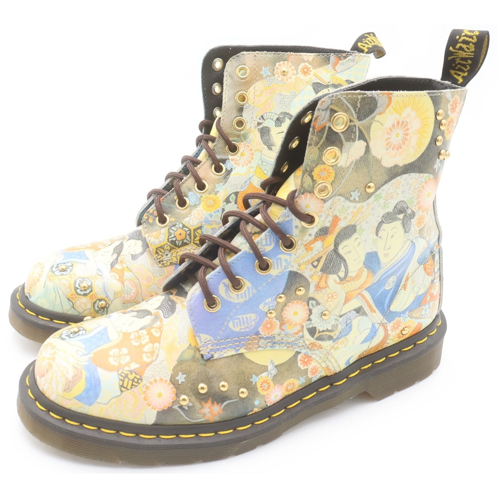 Dr.Martens(ドクターマーチン) 1460 PASCAL EASTERN ART パスカル イースタン アート 浮世絵 スタッズデザイン レザー レースアップ ブーツ マルチ