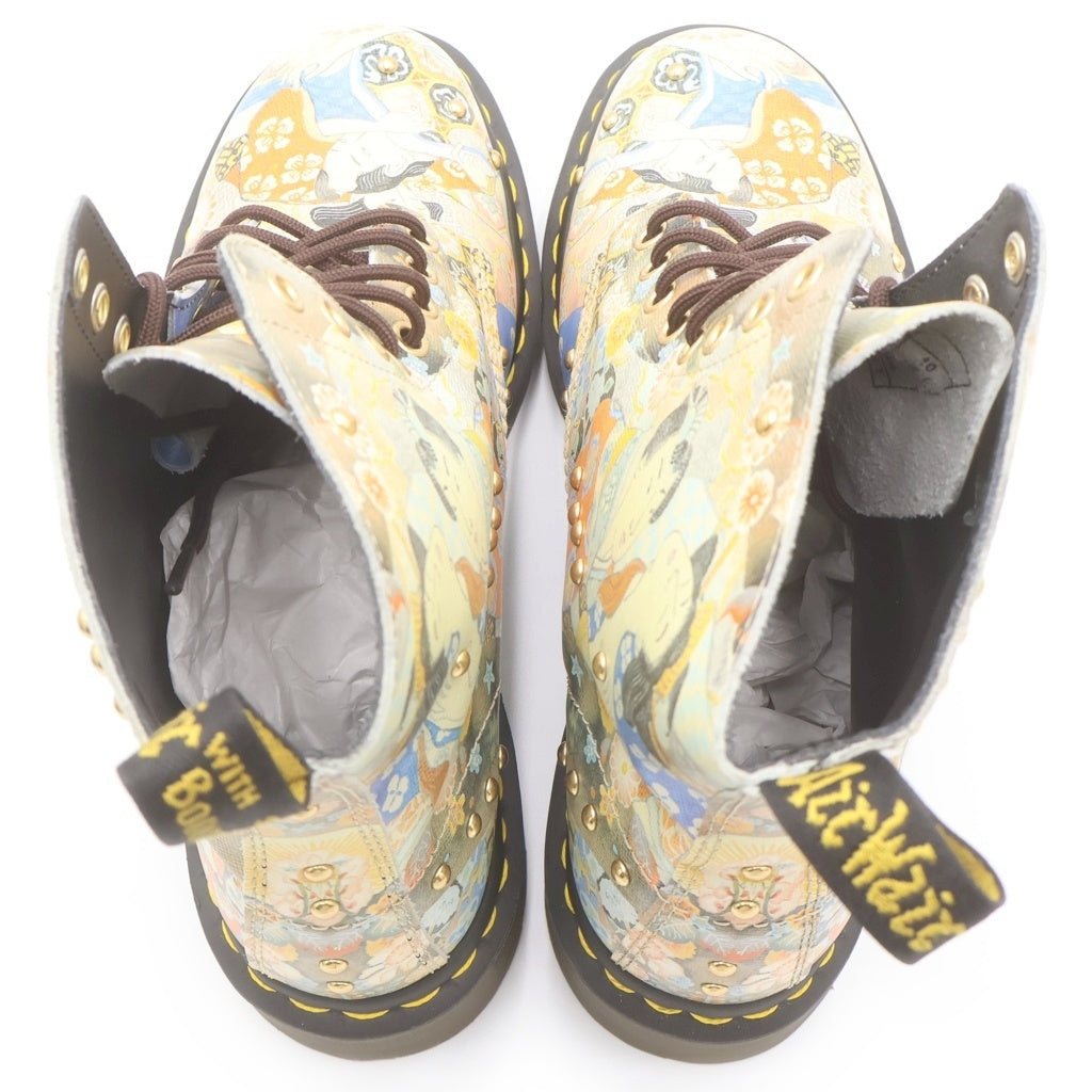 Dr.Martens(ドクターマーチン) 1460 PASCAL EASTERN ART パスカル イースタン アート 浮世絵 スタッズデザイン レザー レースアップ ブーツ マルチ