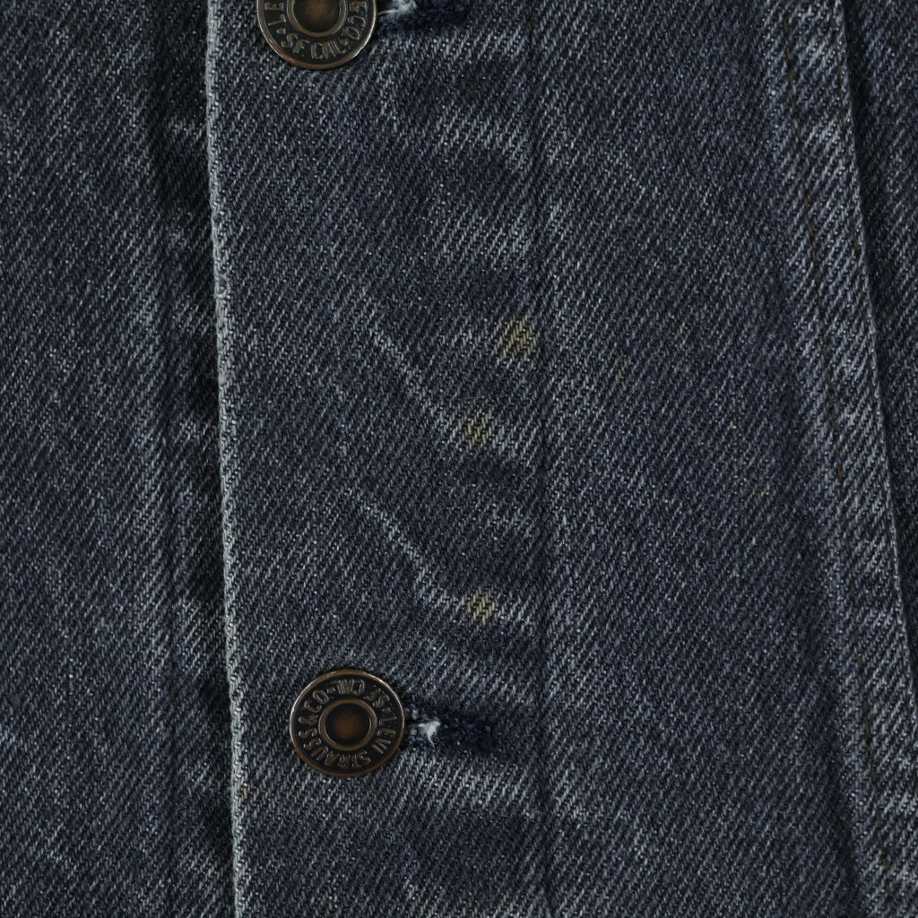 Levi's(リーバイス) 80S VINTAGE 70506-0259 DENIM JACKET ボタン裏527 先染めブラック ヴィンテージ デニムトラッカージャケット