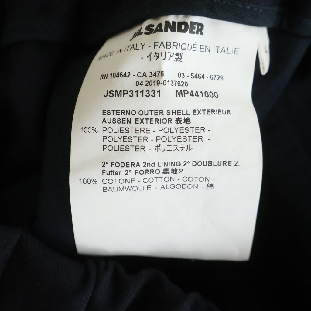 JIL SANDER(ジルサンダー) R-PRIAMO S.20 TROUSERS STORM プリアモ トラウザーズ ストーム イージー スラックス パンツ ブラック JSMP311331