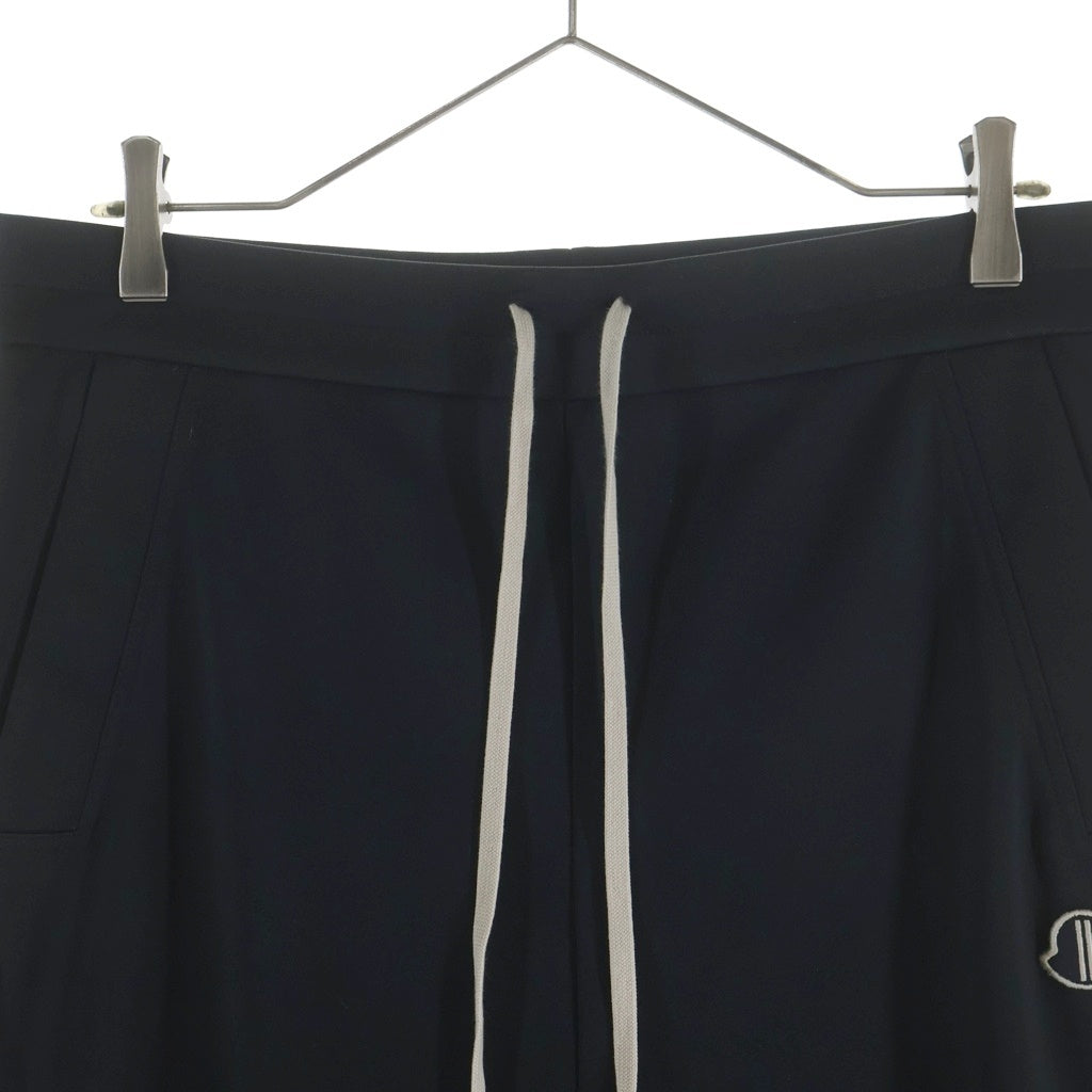 MONCLER(モンクレール) 20AW ×RICK OWENS PANTALONE JERSEY BOTTOMS リックオウエンス パンタローネ ジャージー ロゴパッチドローコードボトムス トラックパンツ F209N8H70200 C8040