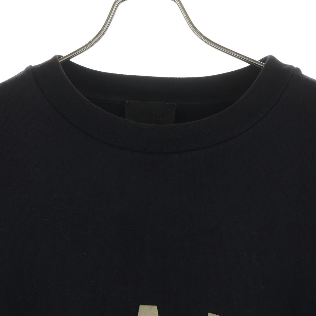 FEAR OF GOD(フィアオブゴッド) 21SS 7TH COLLECTION GRAYS 3/4 SWEATSHIRT グレイス フロントロゴ クルーネック半袖スウェットシャツ ブラック FG50-034FCL