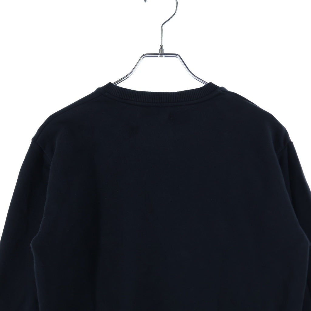 SAINT LAURENT PARIS(サンローランパリ) フロントロゴプリント クルーネック スウェット トレーナー ブラック レディース 538364 YB2YK