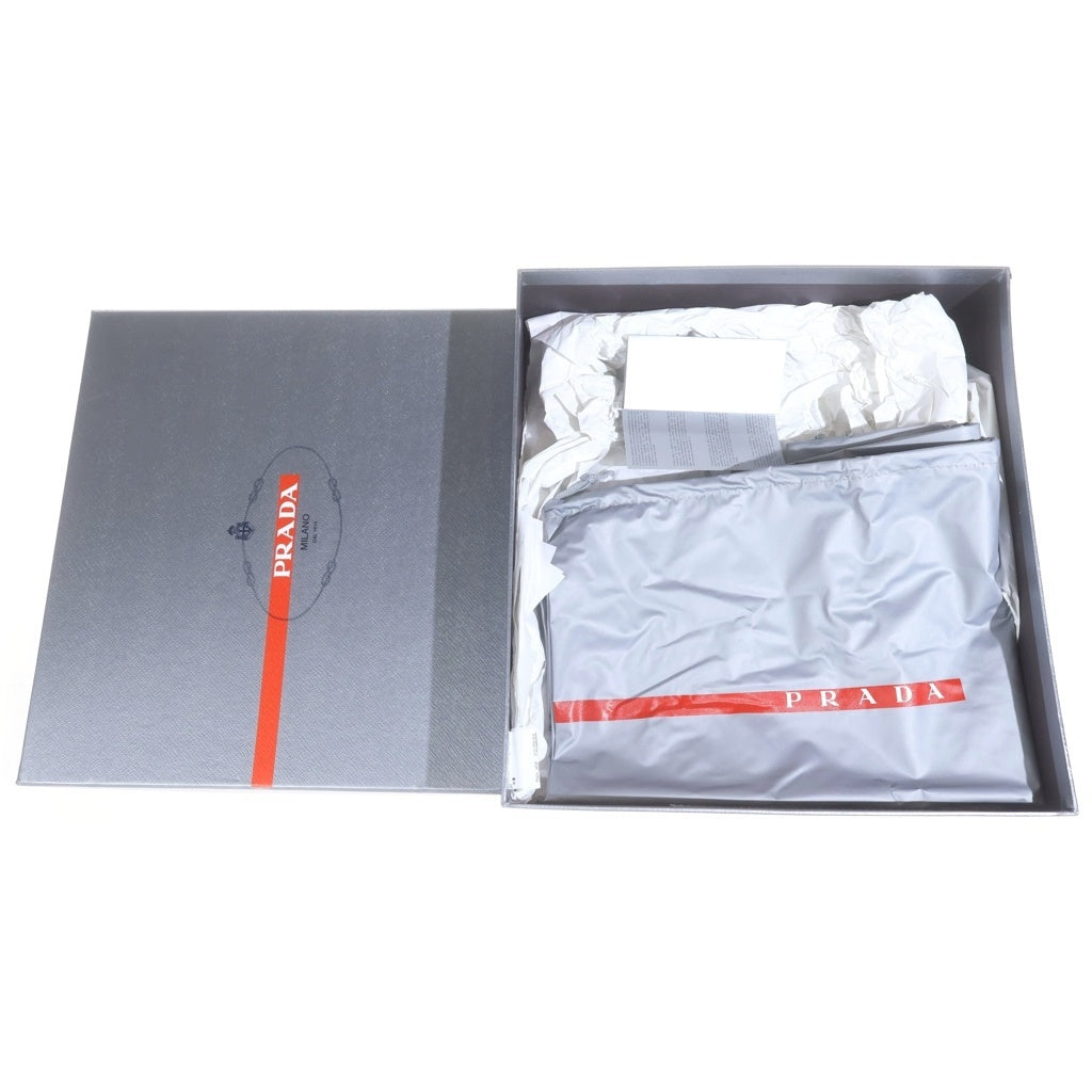 PRADA SPORT(プラダ スポーツ) ウイングチップ サイドジップ レザー レースアップブーツ ブラック レディース 3T5938