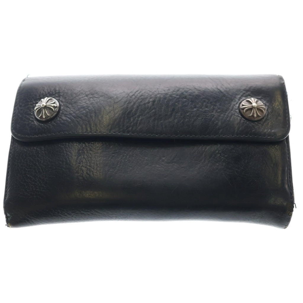 CHROME HEARTS(クロムハーツ) WAVE ウェーブ レザーウォレット 財布 ブラック