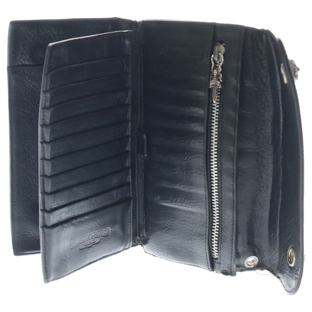 CHROME HEARTS(クロムハーツ) WAVE ウェーブ レザーウォレット 財布 ブラック