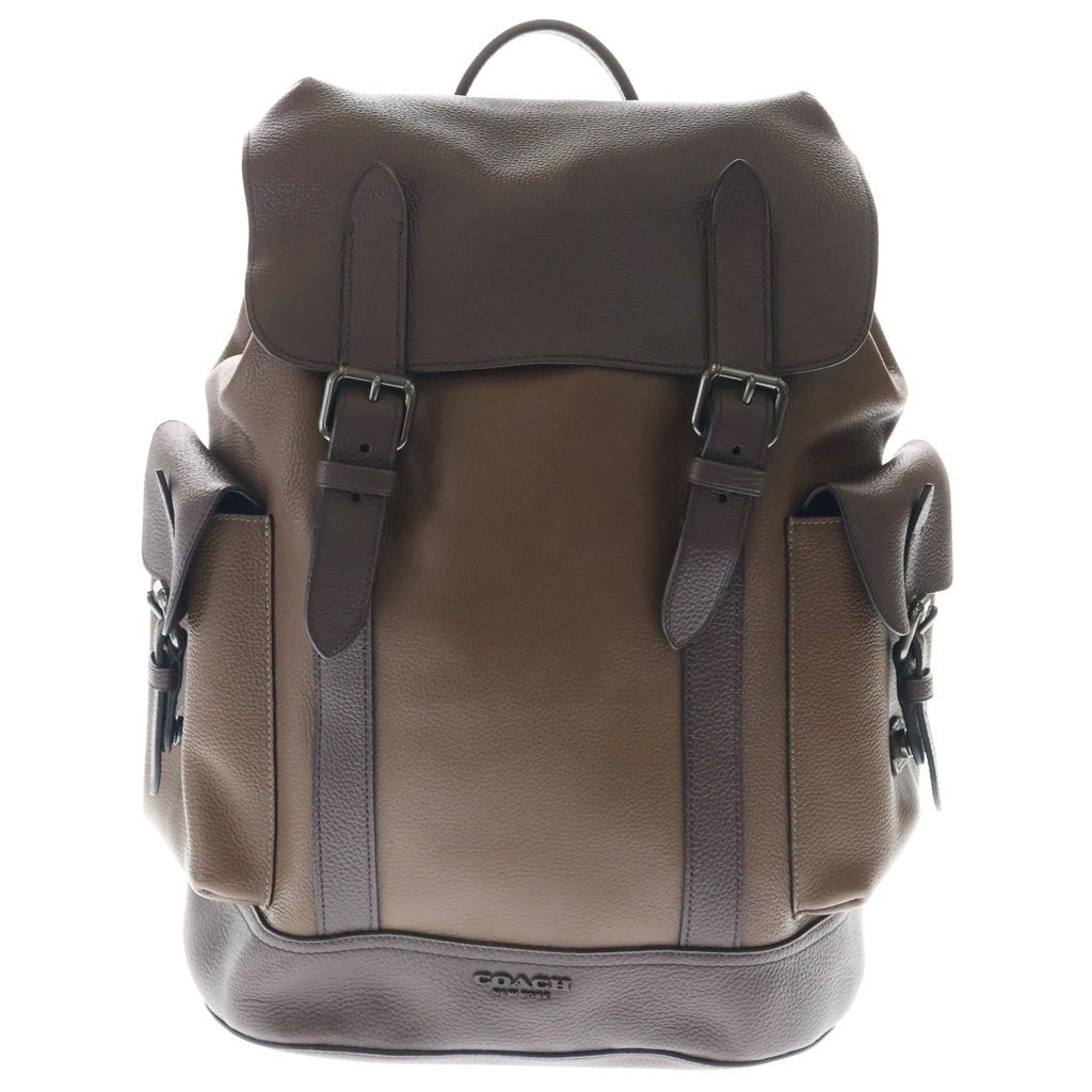 COACH(コーチ) HUDSON BACKPACK ハドソン レザー ダブルポケットバック 