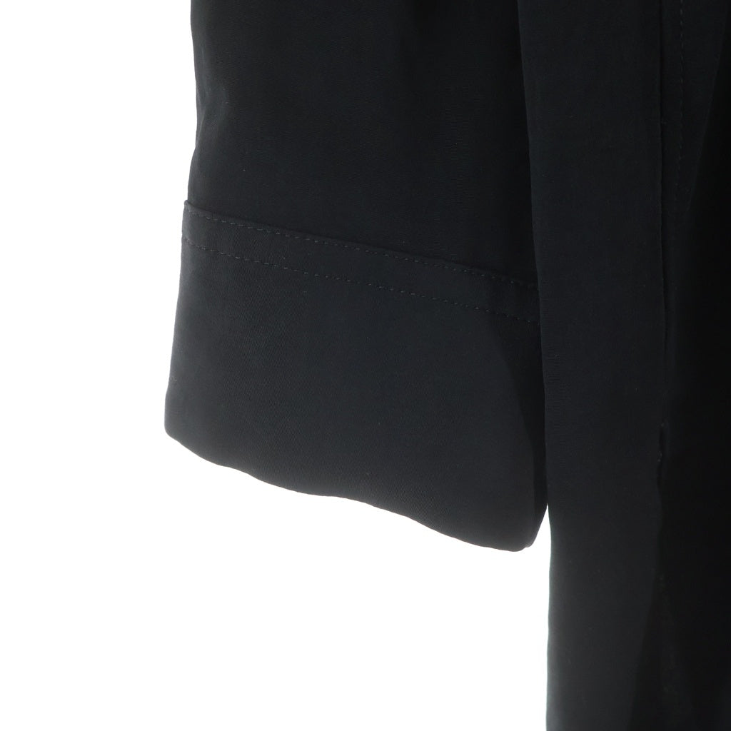 Y's(ワイズ) 25AW TA/PE CREPE DE CHINE ASYMMETRIC BLOUSE テープ クレープ デ シャイン アシメトリック ブラウス 長袖シャツ レディース ブラック YL-B11-500