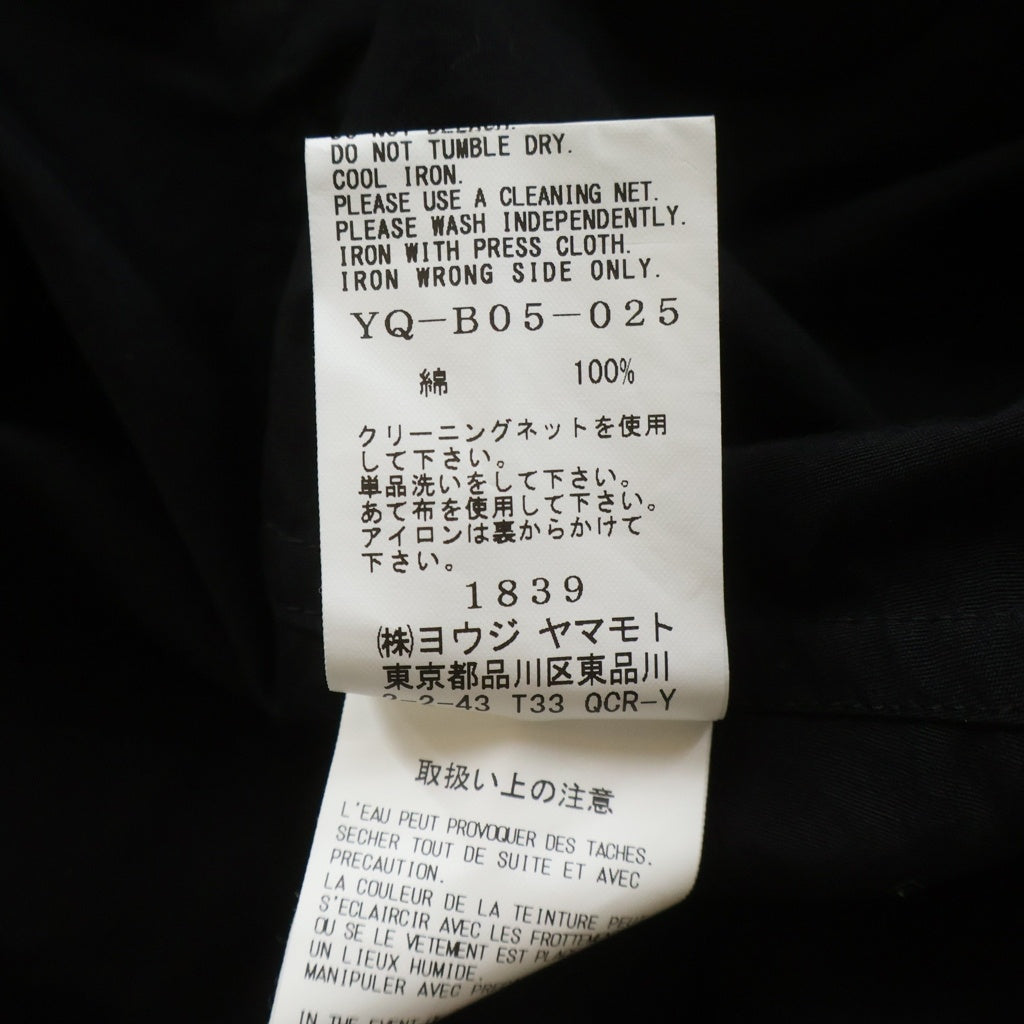 Y's(ワイズ) 100/2 BROAD DOT PIGMENT PRINT BLOUSE ブロード ドット ピグメント プリント ブラウス 半袖シャツ レディース ブラック YQ-B05-025