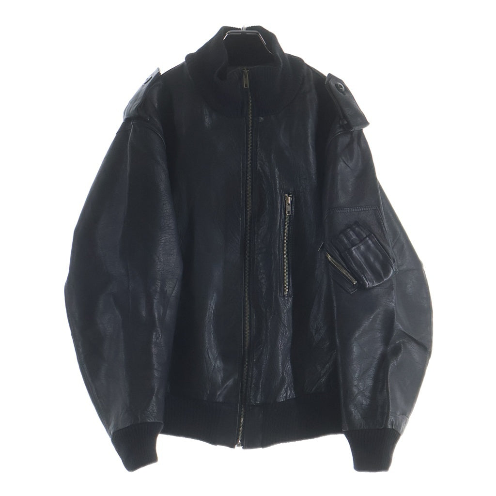 VINTAGE(ヴィンテージ) 80S VINTAGE GERMAN MILITARY ドイツ軍 ヴィンテージ パイロット レザーフライトジャケット ブラック