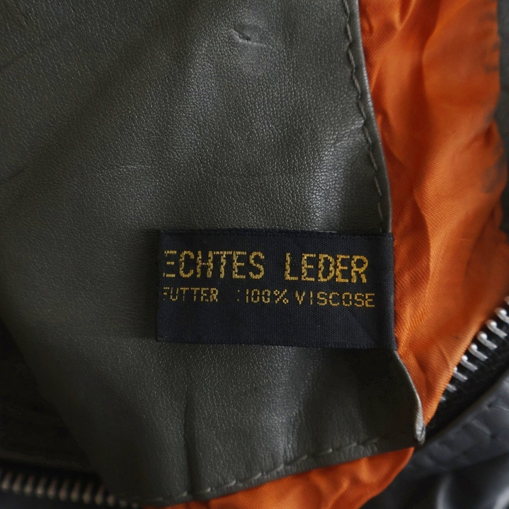 VINTAGE(ヴィンテージ) 80S VINTAGE GERMAN MILITARY ドイツ軍 ヴィンテージ パイロット レザーフライトジャケット グレー