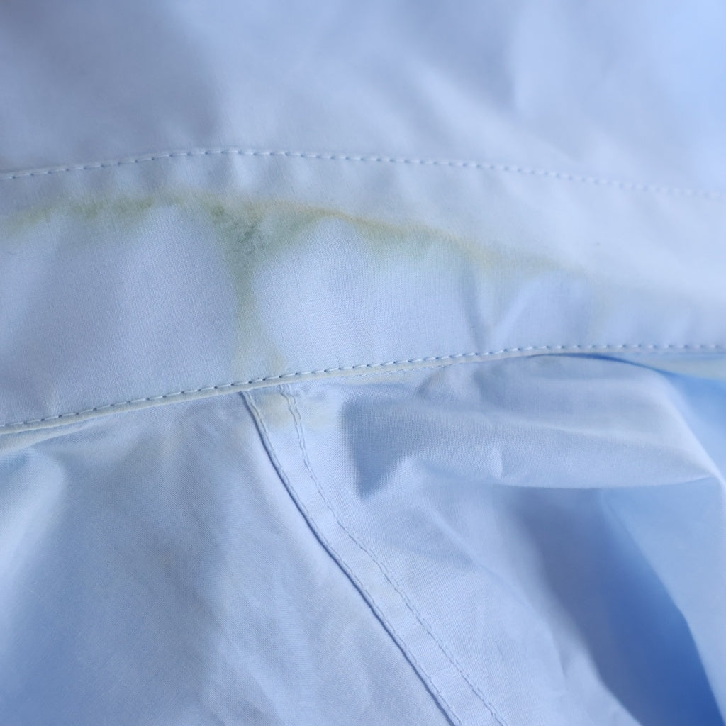 MM6 Maison Margiela(エムエムシックスメゾンマルジェラ) フロントロゴプリント コットン 半袖シャツ ブルー SH2DR0004