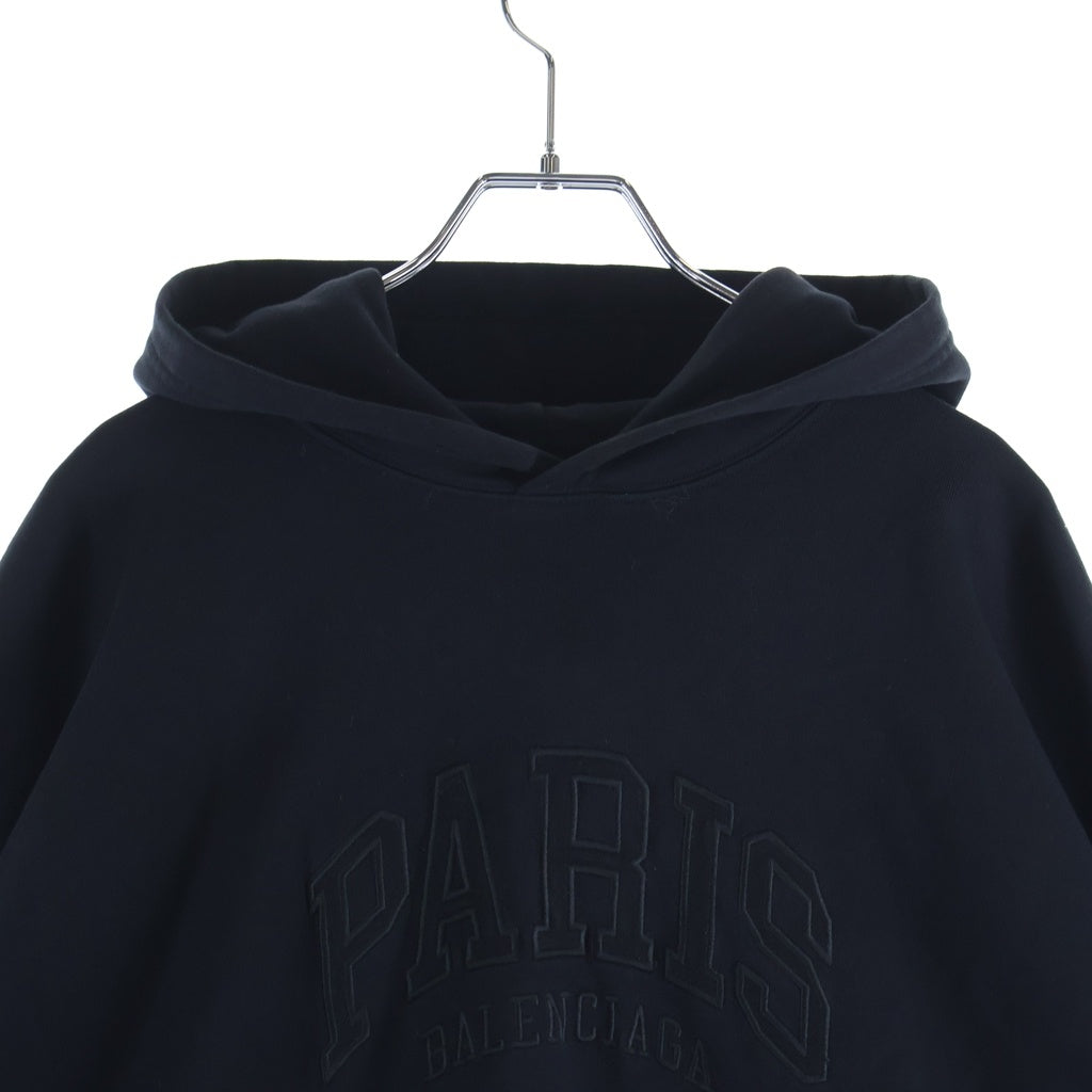 BALENCIAGA(バレンシアガ) 22SS Cities Paris Hoodie シティパリ プルオーバーフーディー パーカー ブラック 674986 TLVL8