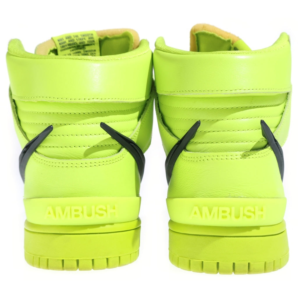 NIKE(ナイキ) ×AMBUSH DUNK HIGH FLASH LIME アンブッシュ ダンク フラッシュライム ハイカットスニーカー ライムグリーン US7/25cm CU7544-300