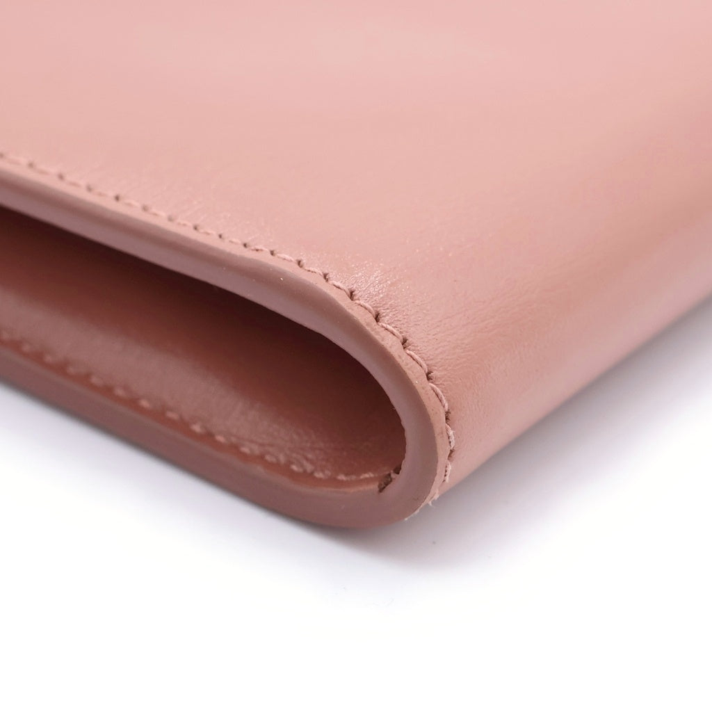 JIL SANDER(ジルサンダー) GIRO CREDIT CARD PURSE L字ジップ レザー クレジットカードパース ケース ピンク J07VL0004 レディース