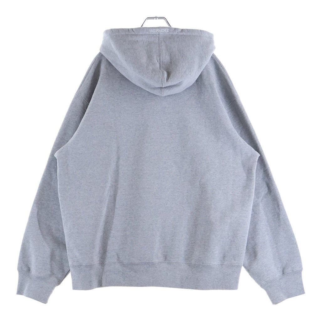 SUPREME(シュプリーム) 22AW S Logo Hooded Sweatshirt ロゴエンブロイダリー プルオーバースウェットフーディー パーカー グレー