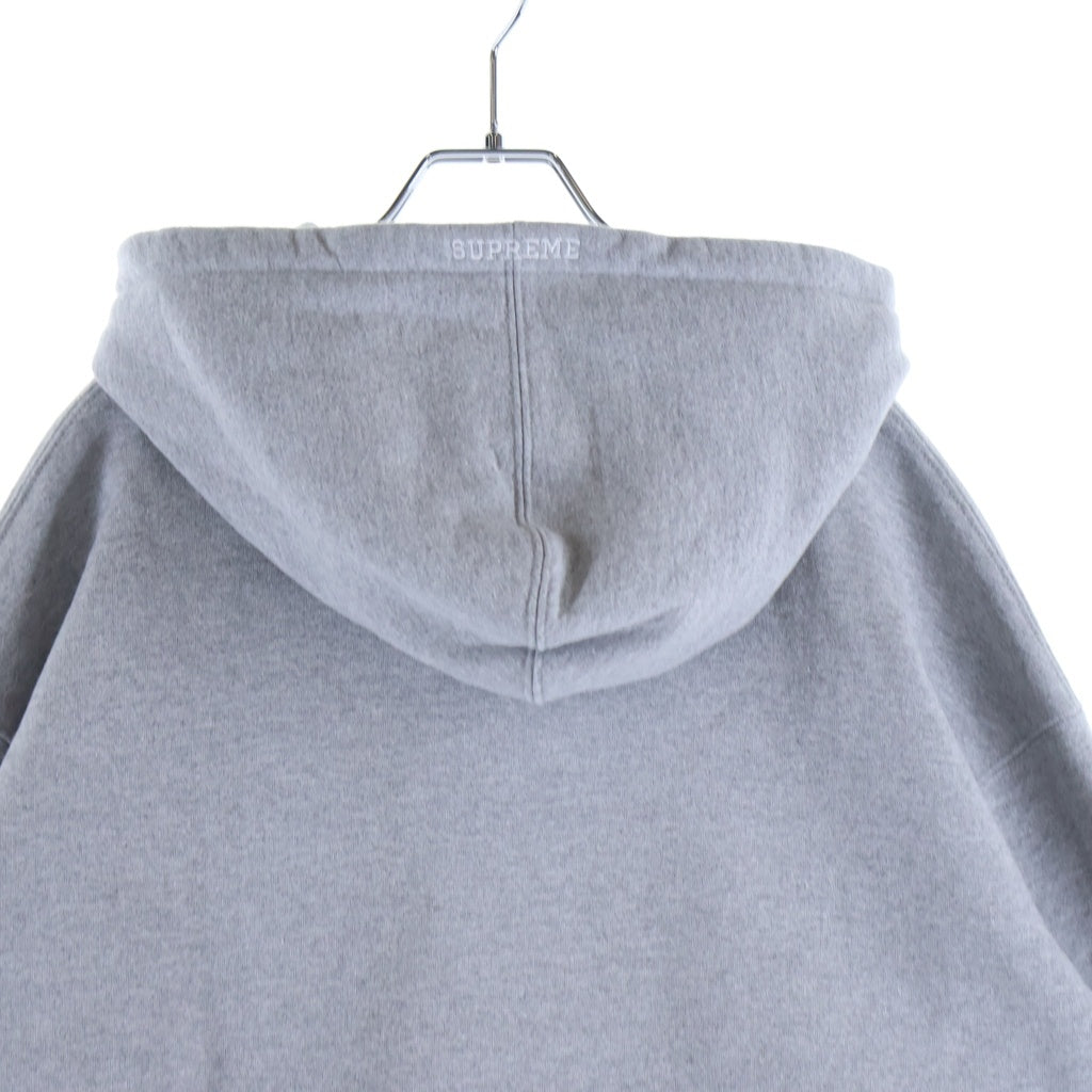 SUPREME(シュプリーム) 22AW S Logo Hooded Sweatshirt ロゴエンブロイダリー プルオーバースウェットフーディー パーカー グレー