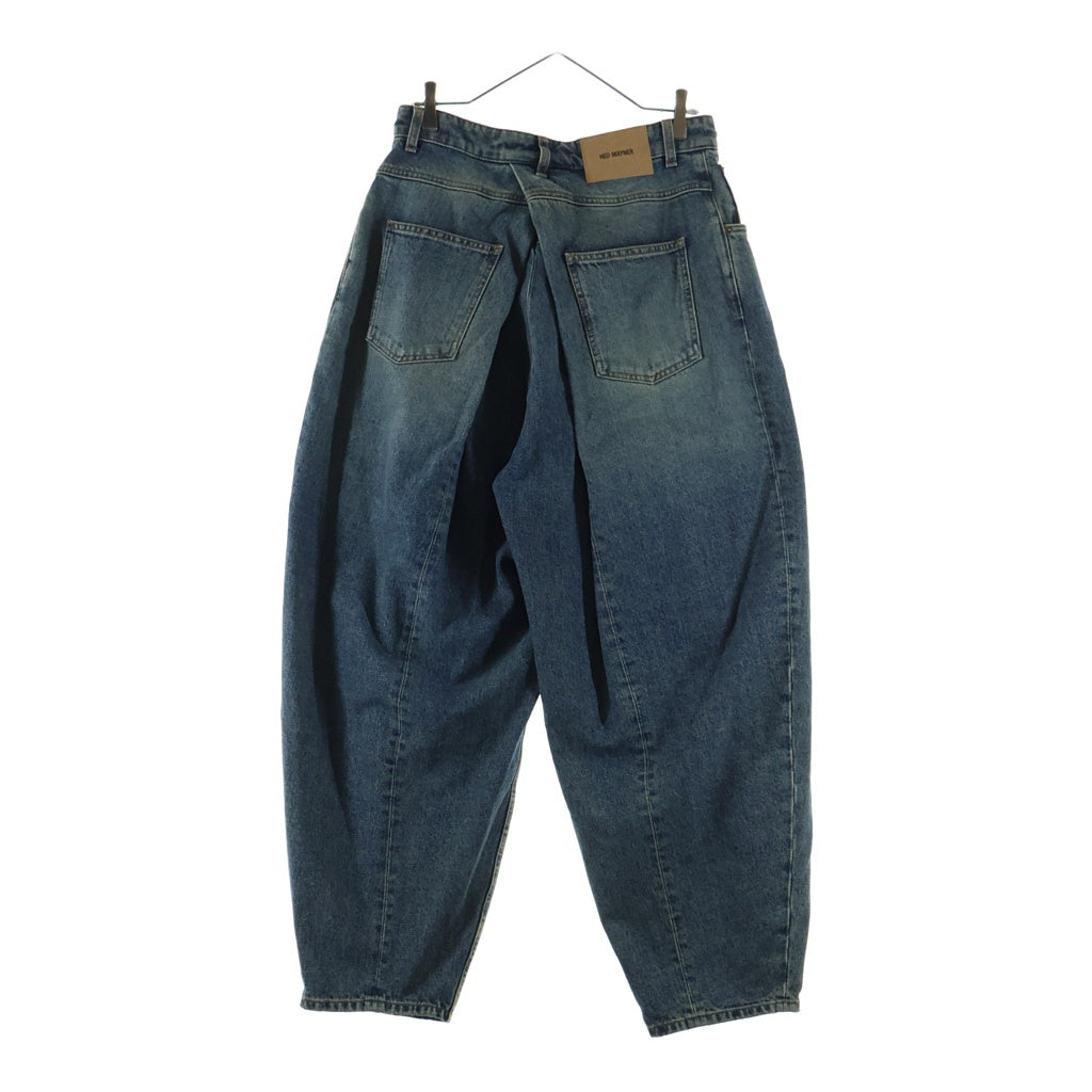 HED MAYNER(ヘドメイナー) 25AW DENIM PANTS ロゴパッチ ジップフライデニムパンツ ジーンズ インディゴ HMMB67030A