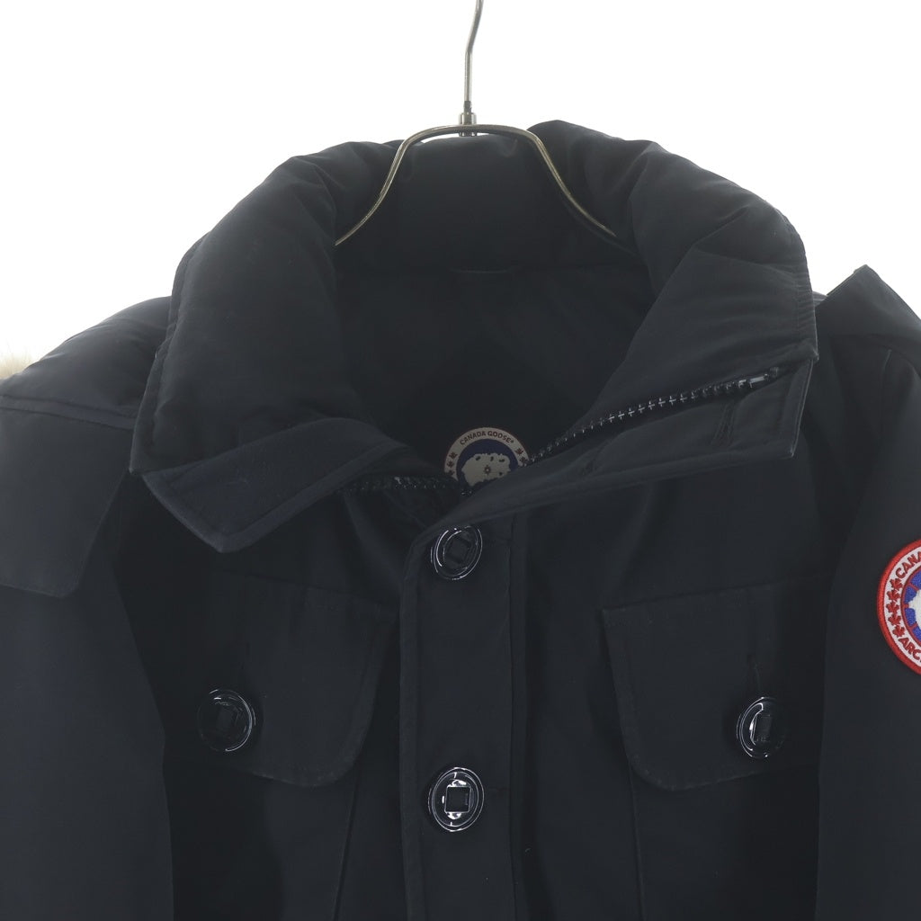 CANADA GOOSE(カナダグース) RUSSELL PARKA ラッセルパーカ ファーフーデッドダウンジャケット ブラック 2301JM