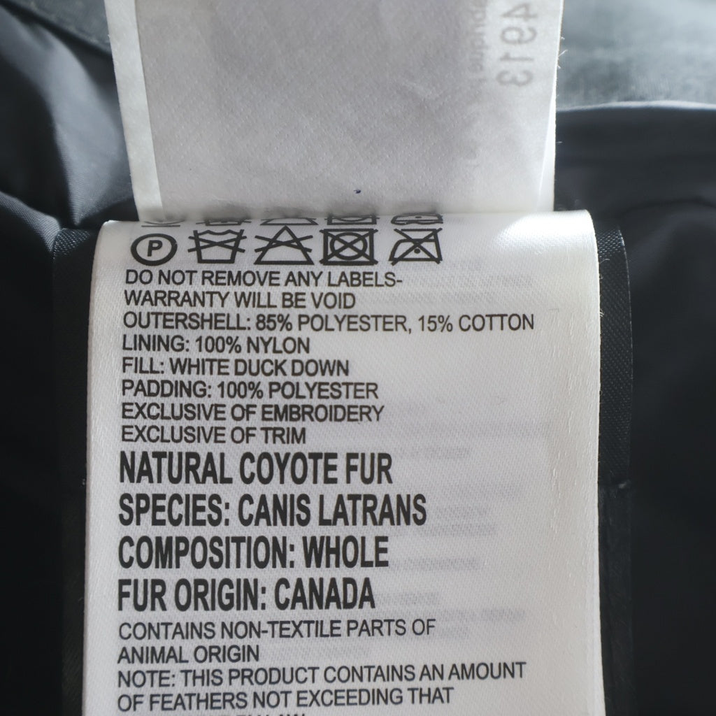 CANADA GOOSE(カナダグース) RUSSELL PARKA ラッセルパーカ ファーフーデッドダウンジャケット ブラック 2301JM