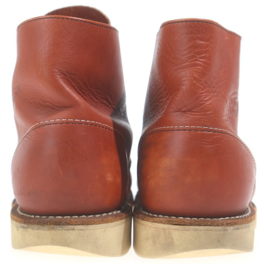 RED WING(レッド ウイング) 6インチ クラシックラウンド プレーントゥ レザーワークブーツ ブラウン 8166
