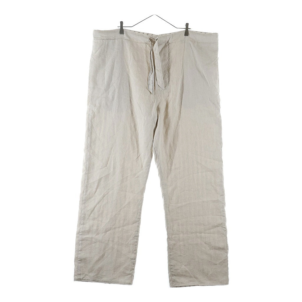 Maison Margiela メゾンマルジェラ 23SS Linen Pants Cord コード付 リネンワイドパンツ アイボリー S50KA0625 S76506 Maison Margiela(メゾンマルジェラ) 23SS Linen Pants Cord コード付