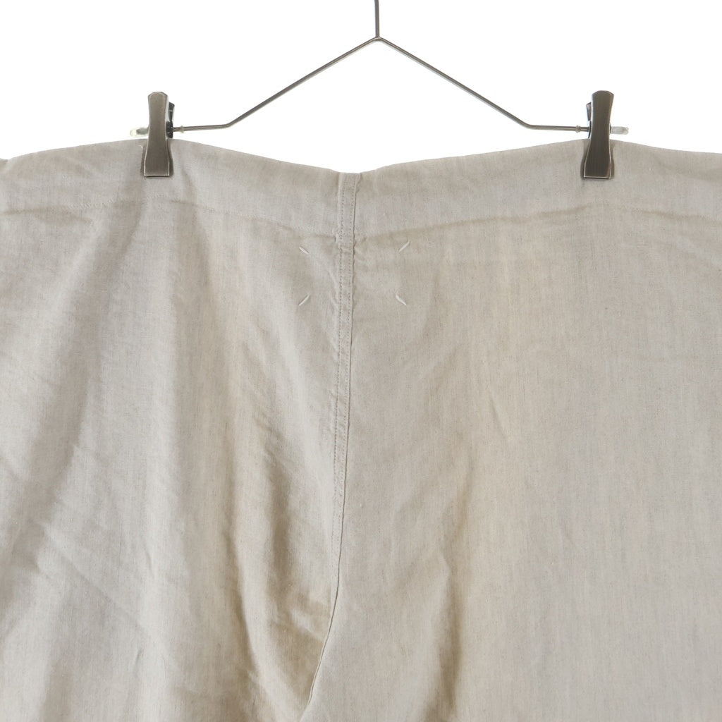 Maison Margiela(メゾンマルジェラ) 23SS Linen Pants Cord コード付 リネンワイドパンツ アイボリー S50KA0625 S76506