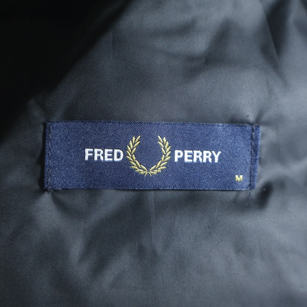 FRED PERRY(フレッドペリー) INSULATED JACKET インサレーテッド ジップアップナイロンジャケット ブラック J4564