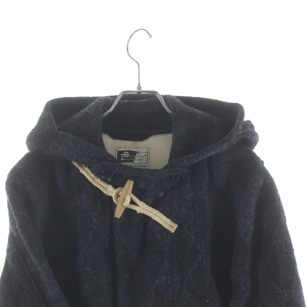 Engineered Garments(エンジニアド ガーメンツ) アーガイルチェック ウール フーデッドダッフルコート グレー