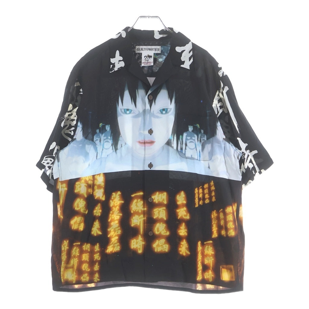 WACKO MARIA(ワコマリア) 24SS ×GHOST IN THE SHELL 攻殻機動隊 INNOCENCE S/S HAWAIIAN SHIRT TYPE-2 ゴーストインザシェル イノセンス 総柄 半袖 ハワイアンシャツ INNOCENCE-WH-HI02