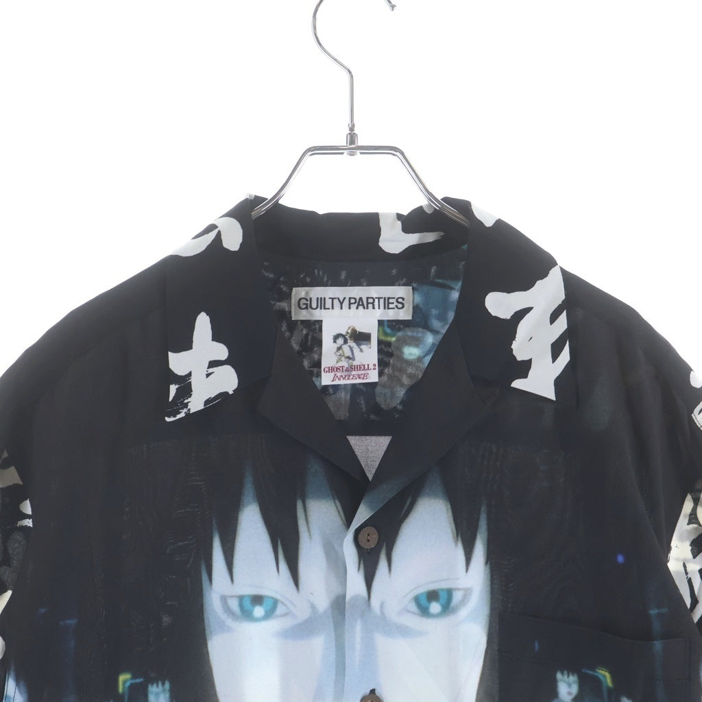 WACKO MARIA(ワコマリア) 24SS ×GHOST IN THE SHELL 攻殻機動隊 INNOCENCE S/S HAWAIIAN SHIRT TYPE-2 ゴーストインザシェル イノセンス 総柄 半袖 ハワイアンシャツ INNOCENCE-WH-HI02
