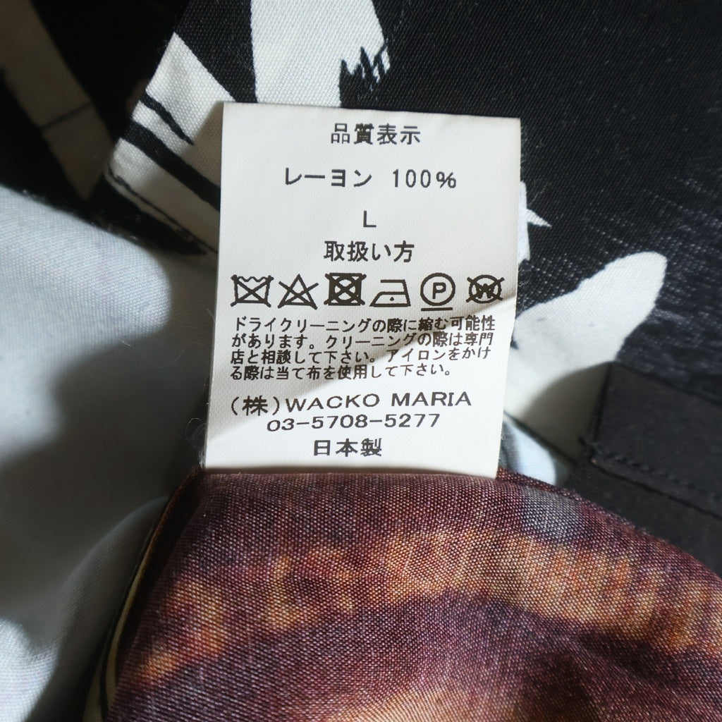 WACKO MARIA(ワコマリア) 24SS ×GHOST IN THE SHELL 攻殻機動隊 INNOCENCE S/S HAWAIIAN SHIRT TYPE-2 ゴーストインザシェル イノセンス 総柄 半袖 ハワイアンシャツ INNOCENCE-WH-HI02