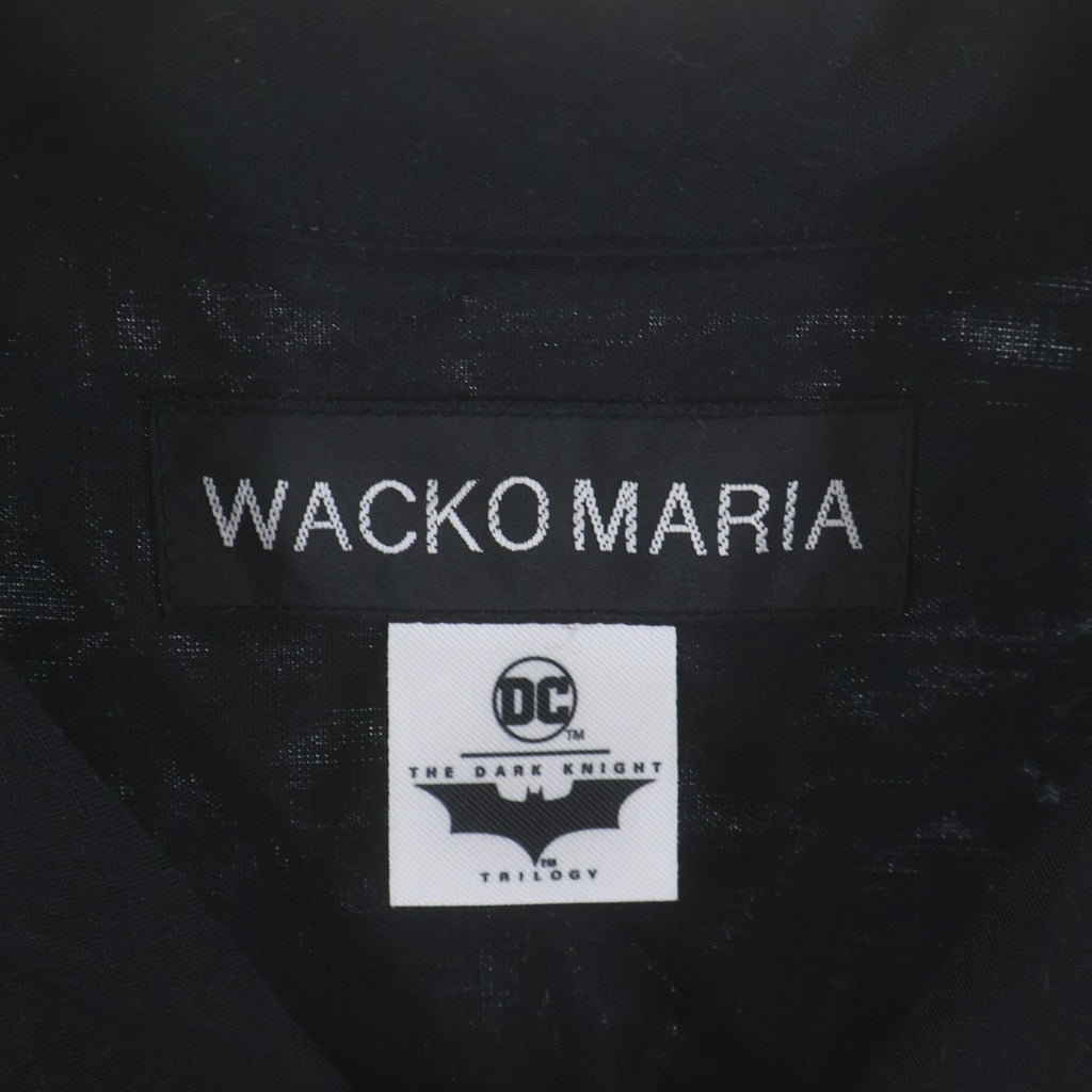 WACKO MARIA(ワコマリア) 25SS THE DARK KNIGHT TRILOGY HAWAIIAN SHIRT TYPE-4 ザ ダーク ナイト トリロジー 半袖 ハワイアンシャツ ブラック TDKT-WM-HI04