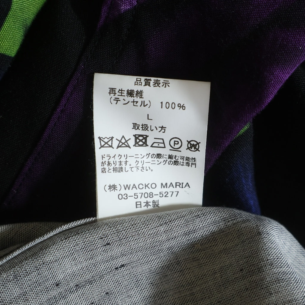 WACKO MARIA(ワコマリア) 25SS THE DARK KNIGHT TRILOGY HAWAIIAN SHIRT TYPE-4 ザ ダーク ナイト トリロジー 半袖 ハワイアンシャツ ブラック TDKT-WM-HI04