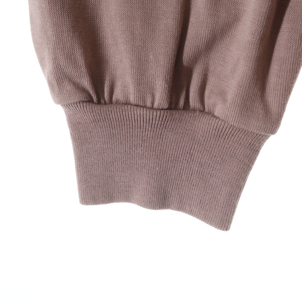 AURALEE(オーラリー) 19AW LUSTER PLAITING L/S TEE ラスター プレーティング ロングスリーブ クルーネック 長袖Tシャツ カットソー ピンク A9AP01GT