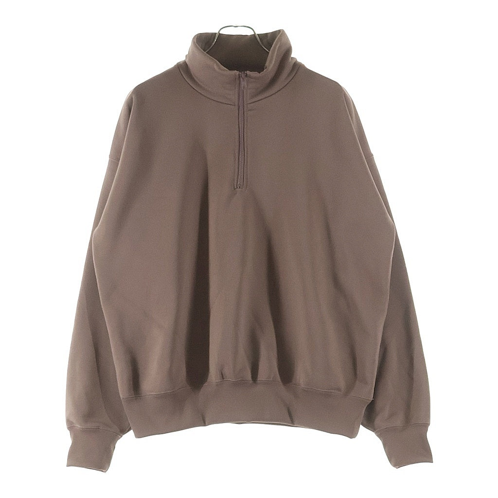 AURALEE 19AW バギーポリエステル　スウェット AURALEE(オーラリー) 19AW BAGGY POLYESTER SWEAT HALF ZIP P/O バギー