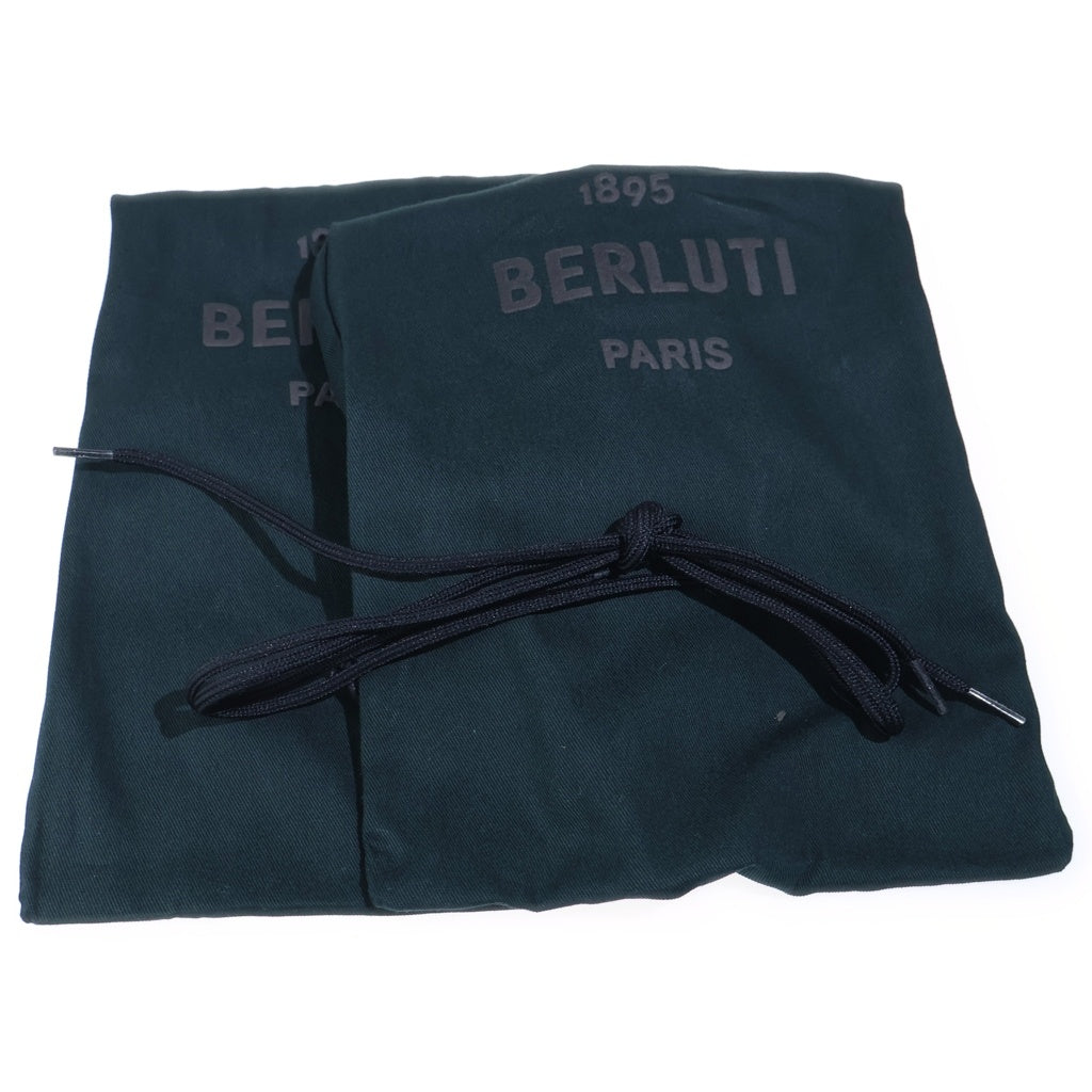 Berluti(ベルルッティ) SHADOW シャドウ ニット&レザーローカットスニーカー ブラック S5046-Z5