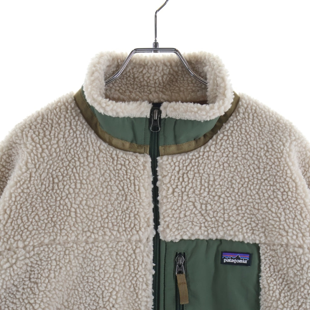PATAGONIA(パタゴニア) 20AW KIDS CLASSIC RETRO-X JACKET クラシック レトロX ジップアップボアジャケット ベージュ キッズ レディース