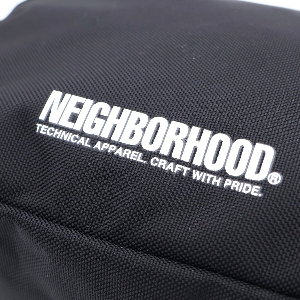 NEIGHBORHOOD(ネイバーフッド) 25SS TRAVEL POUCH S トラベルポーチ ナイロンハンドバッグ ブラック 251FJNH-AC01