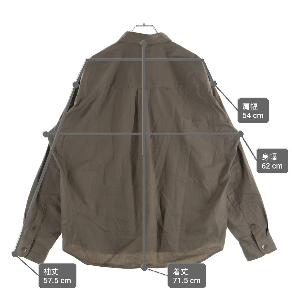 NEIGHBORHOOD(ネイバーフッド) 25SS PLAIN SHIRT LS プレーン 長袖ボタンシャツ カーキ 251SPNH-SHM03
