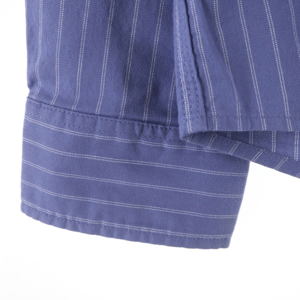 STUSSY(ステューシー) OXFORD L/S SHIRT オックスフォード 長袖コットンストライプシャツ ブルー 1110364