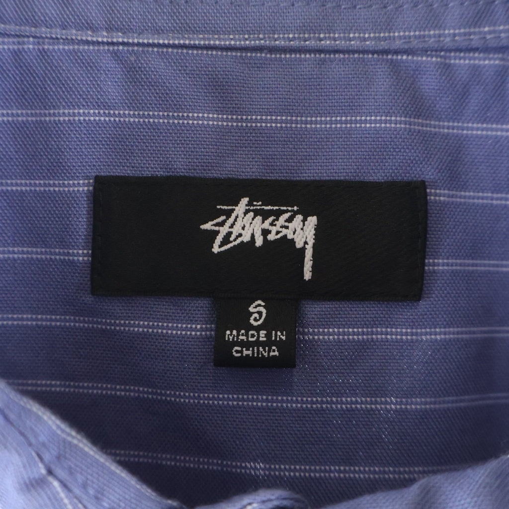 STUSSY(ステューシー) OXFORD L/S SHIRT オックスフォード 長袖コットンストライプシャツ ブルー 1110364