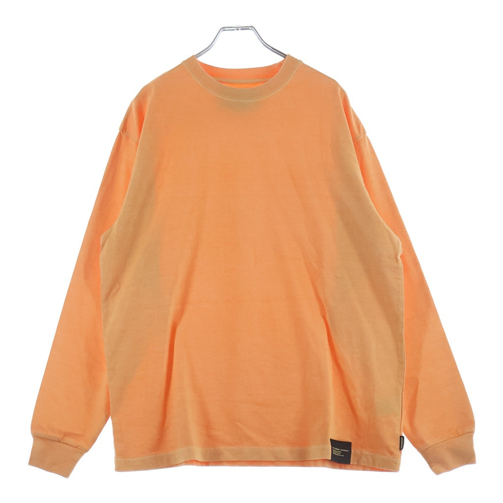 NEIGHBORHOOD(ネイバーフッド) 26SS PIGMENT DYED CREWNECK LS ピグメントダイ 長袖Tシャツ クルーネックカットソー オレンジ 261FPNH-CSM12