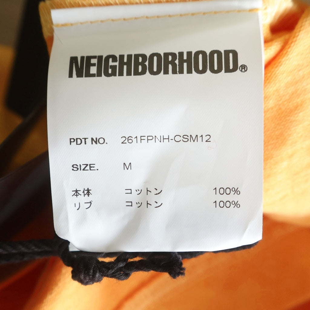 NEIGHBORHOOD(ネイバーフッド) 26SS PIGMENT DYED CREWNECK LS ピグメントダイ 長袖Tシャツ クルーネックカットソー オレンジ 261FPNH-CSM12