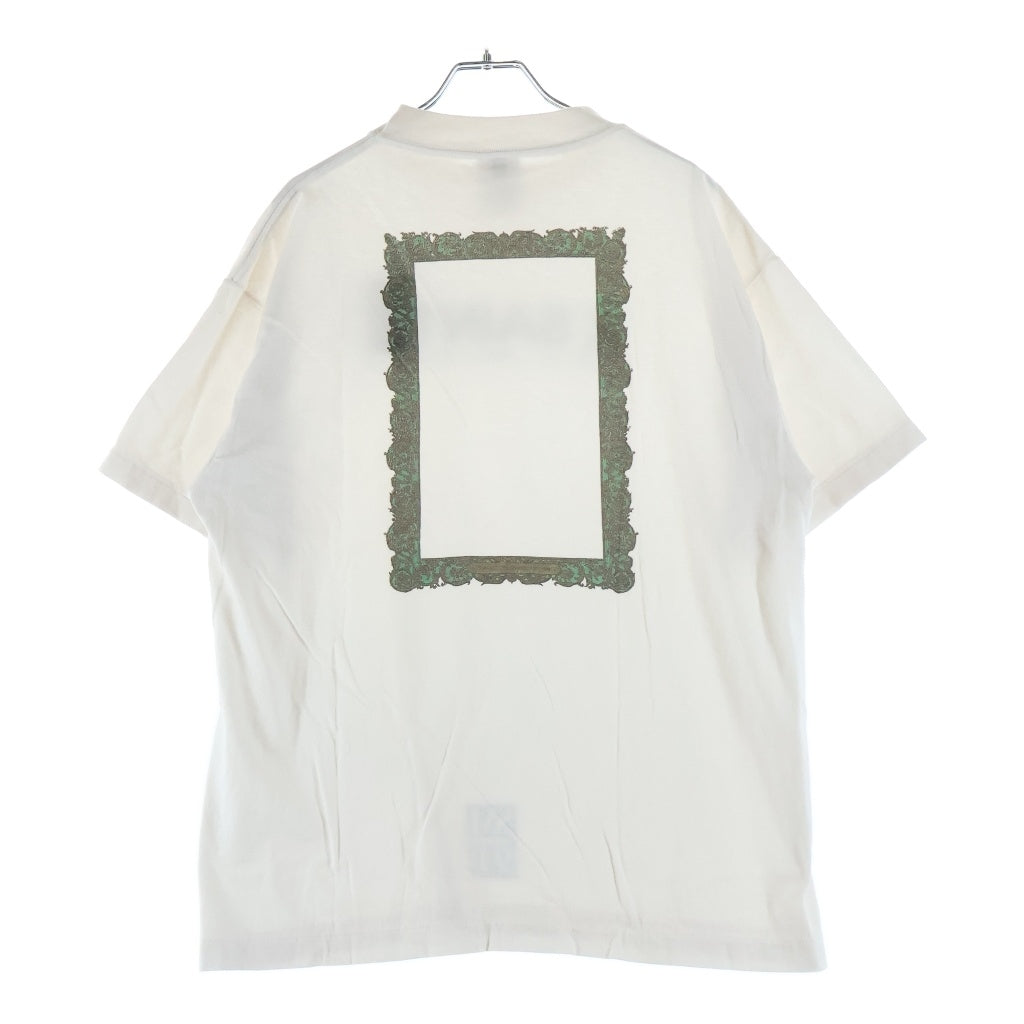 SAINT MICHAEL(セントマイケル) 26SS SS T-SHIRT / X SAINT X 両面プリントTシャツ 半袖クルーネックカットソー ホワイト SM-MK8-0000-011