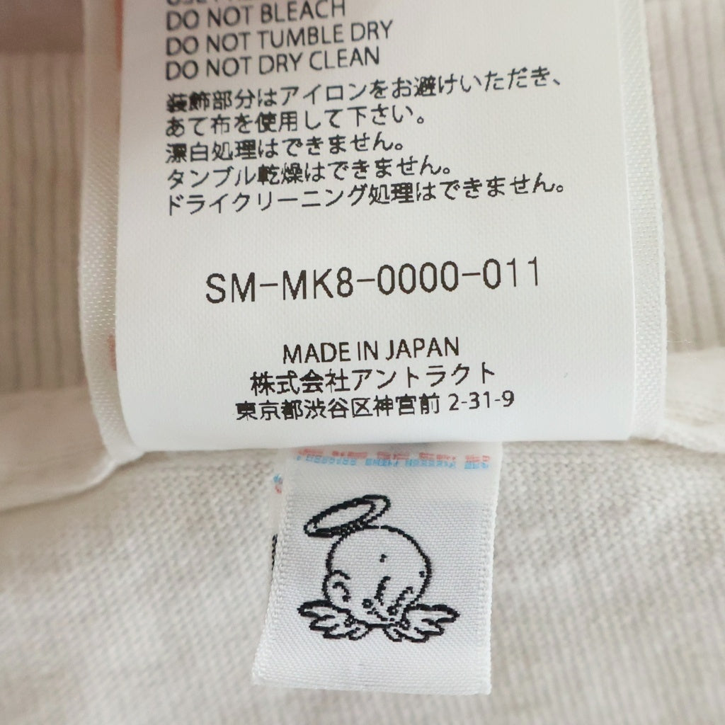 SAINT MICHAEL(セントマイケル) 26SS SS T-SHIRT / X SAINT X 両面プリントTシャツ 半袖クルーネックカットソー ホワイト SM-MK8-0000-011