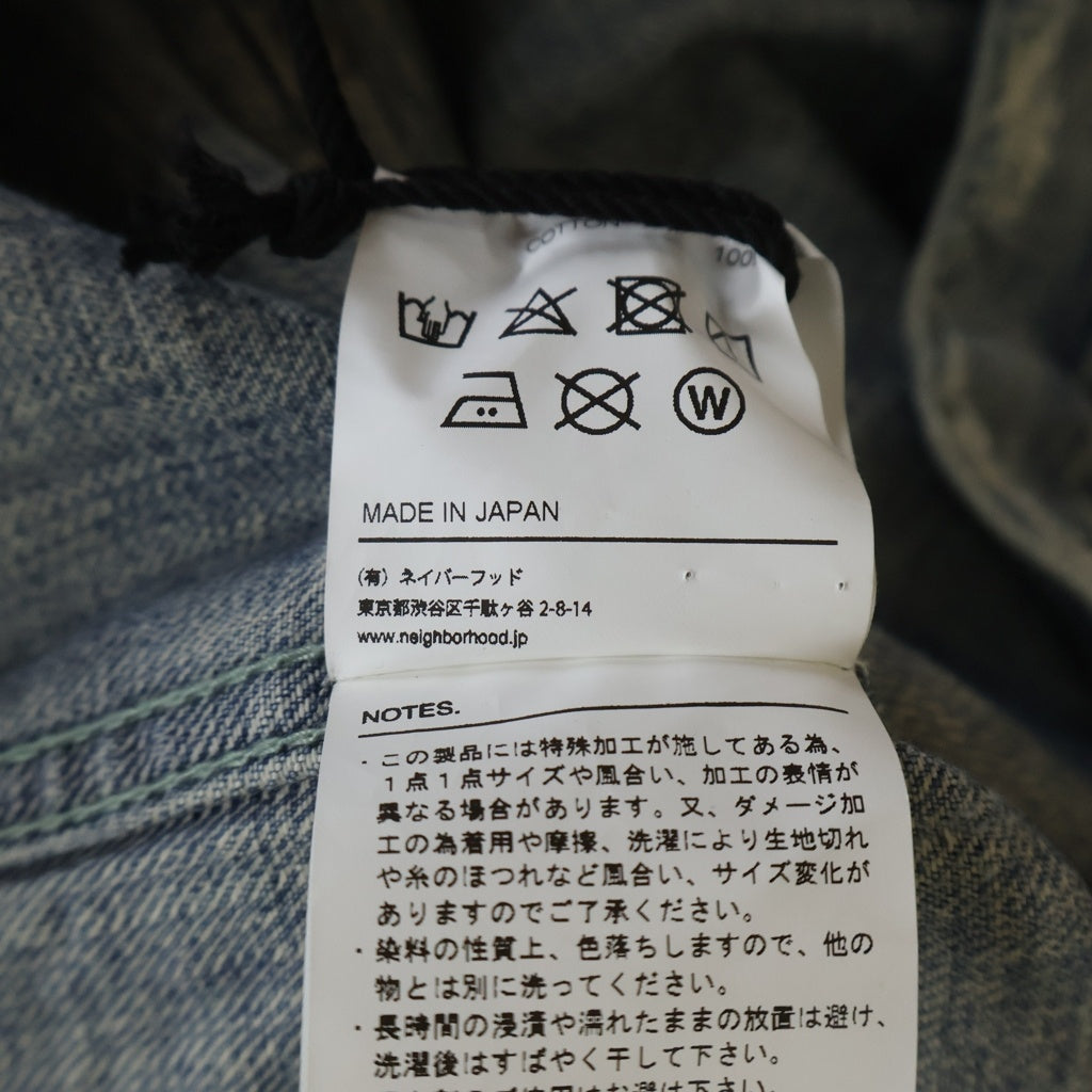 NEIGHBORHOOD(ネイバーフッド) 20AW SAVAGE STOCKMAN TYPE-A C-JKT デストロイ加工 デニムトラッカージャケット インディゴ 202XBNH-JKM02