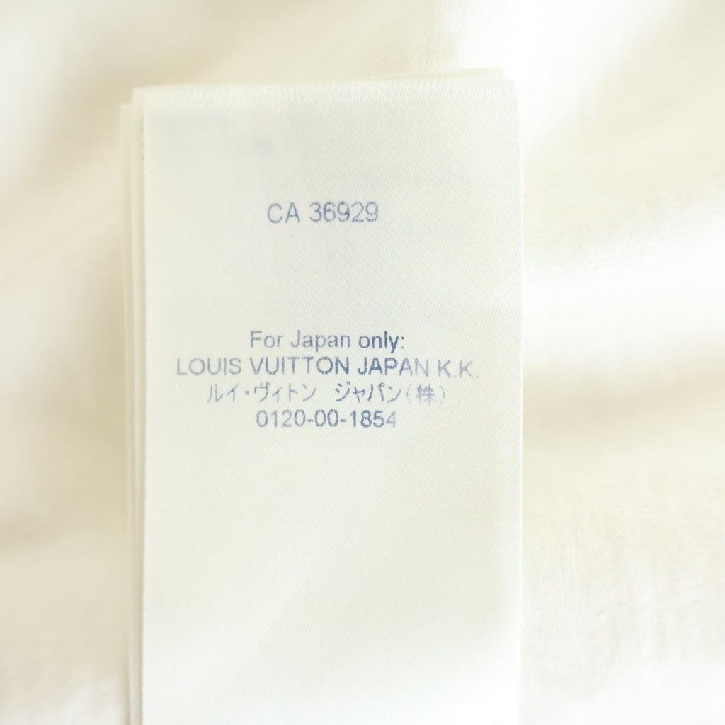 LOUIS VUITTON(ルイヴィトン) 21AW フロントエンボスロゴ 長袖Tシャツ クルーネックカットソー ホワイト RM212M DT3 HLY23W