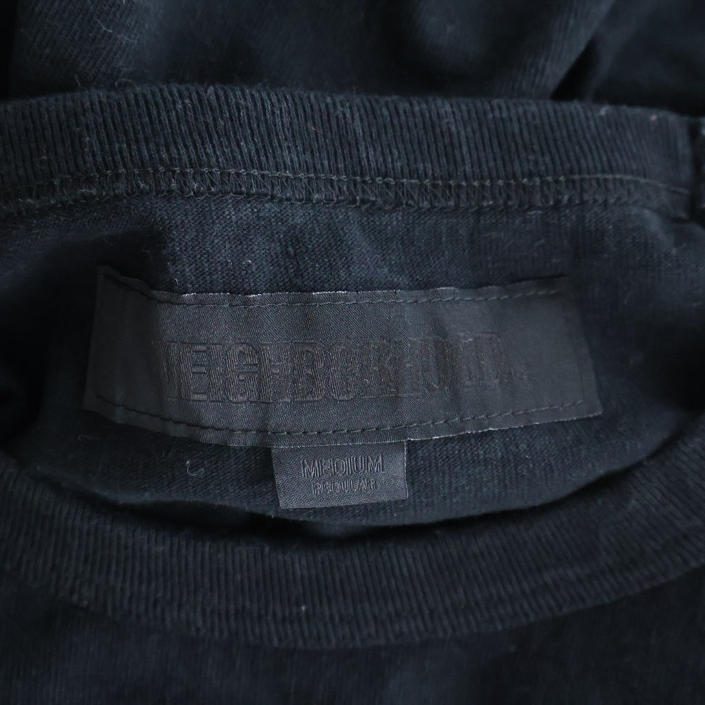 NEIGHBORHOOD(ネイバーフッド) 25SS BW CREWNECK-P LS ポケットTシャツ 長袖クルーネックカットソー ブラック 251UWNH-CSM06